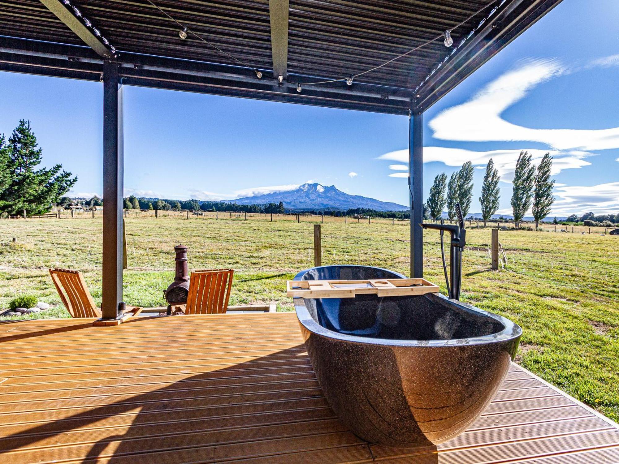 Mangateitei Views - Rangataua Tiny Home Ohakune Exterior foto